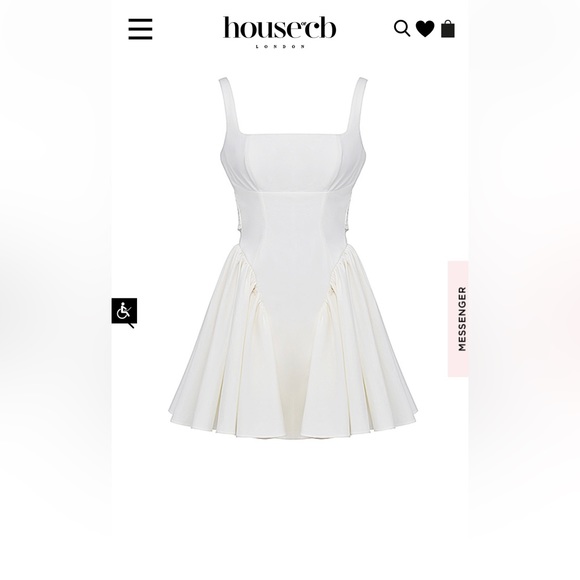 House of CB - Florianne Ivory Bow Mini Dress - Picture 4 of 9